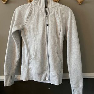 Lululemon gray zip up scuba hoodie